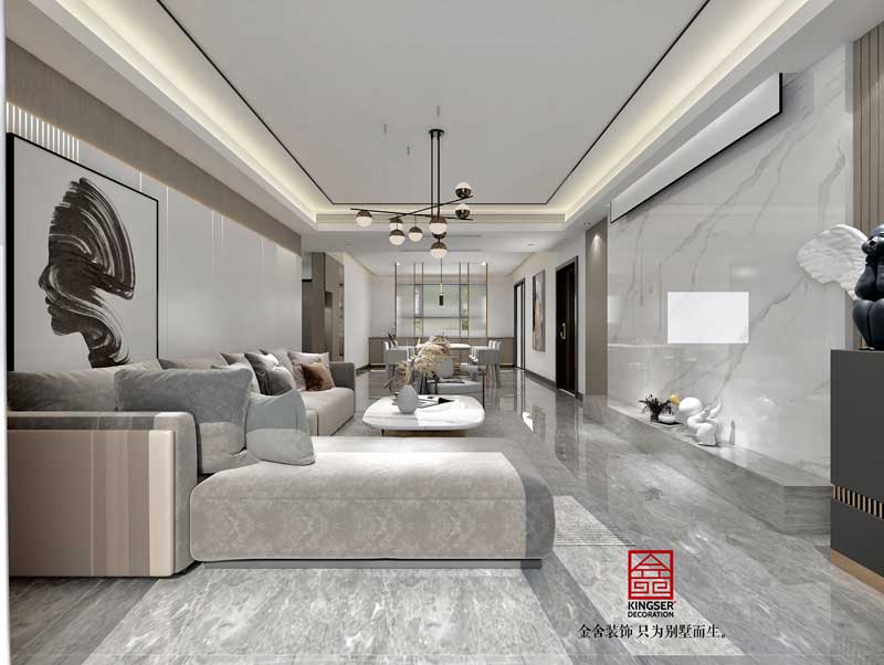 鉑宮后海180平現代輕奢風(fēng)格效果圖
