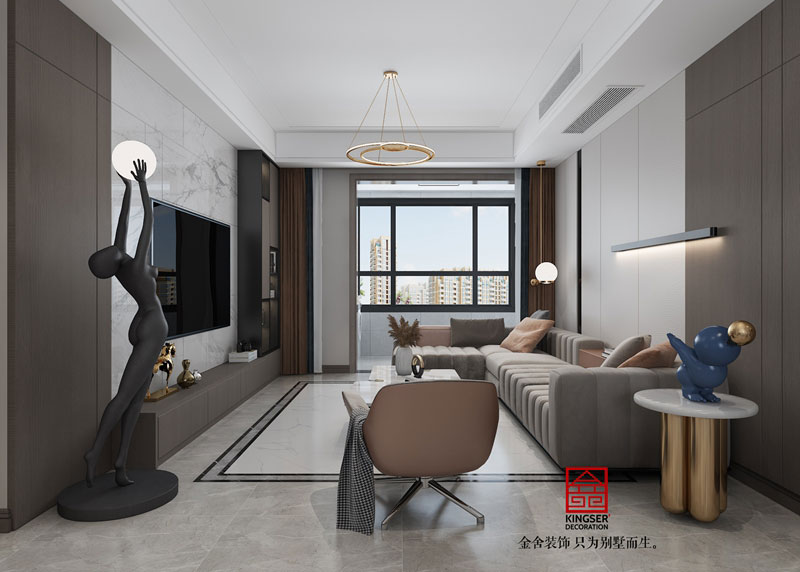 遠洋晟庭裝修設計150㎡現代簡(jiǎn)約風(fēng)格效果圖