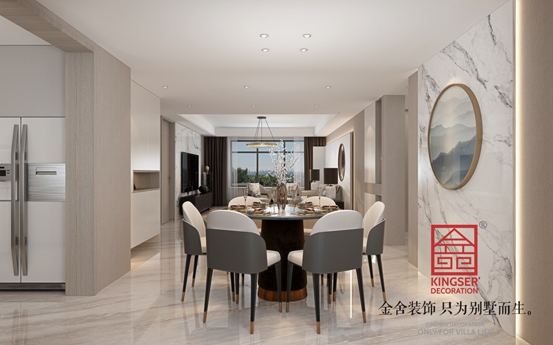 榮盛遠見(jiàn)178平現代新中式風(fēng)格裝修效果圖