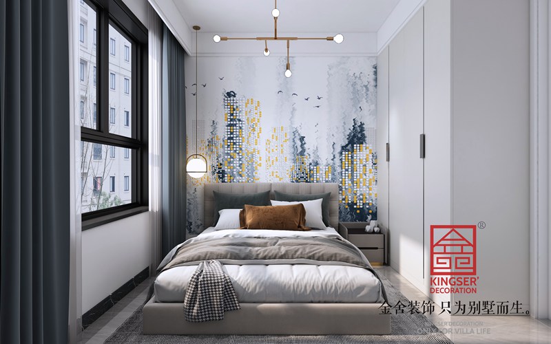 中冶德賢公館123平現代極簡(jiǎn)風(fēng)格裝修設計