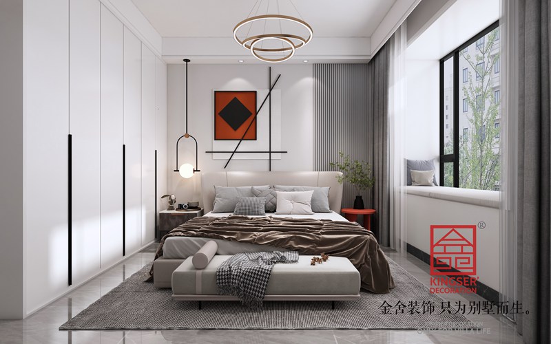 中冶德賢公館123平現代極簡(jiǎn)風(fēng)格裝修設計