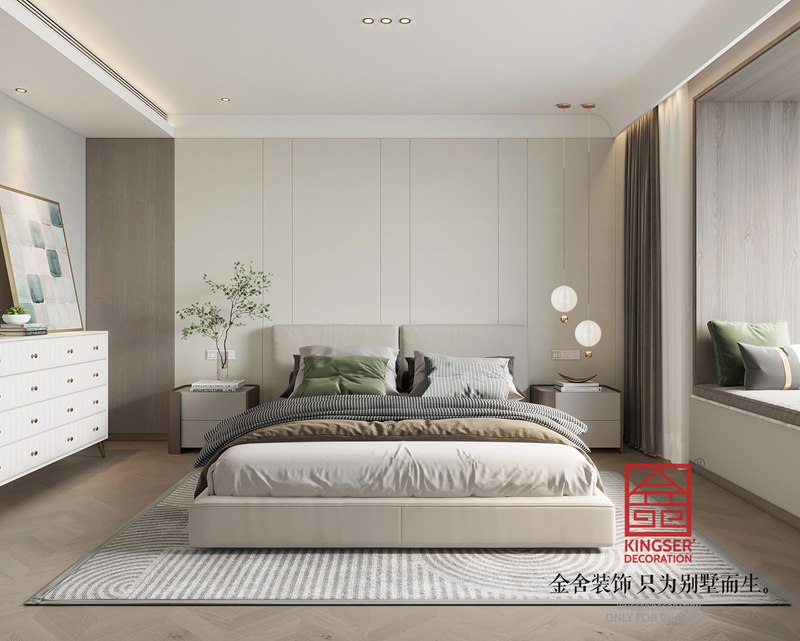 東南智匯城現代風(fēng)格臥室效果圖